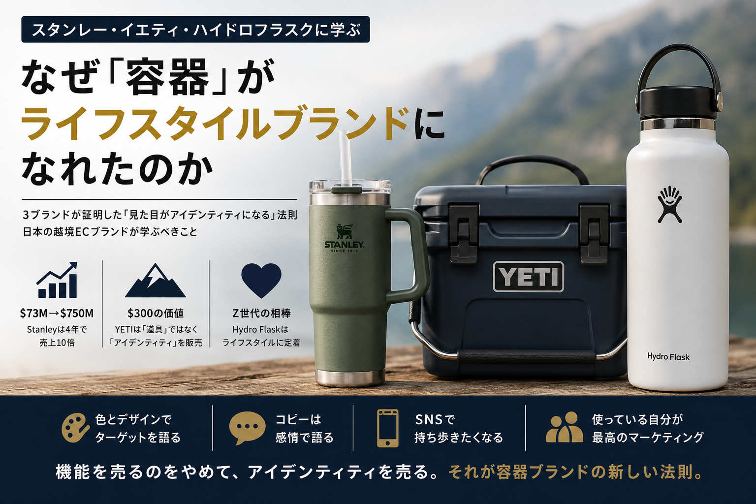 Stanley・YETI・Hydro Flaskに学ぶ ― なぜ「容器」がライフスタイル